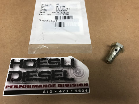 Check Valve, Cummins Injector Return 2003-07