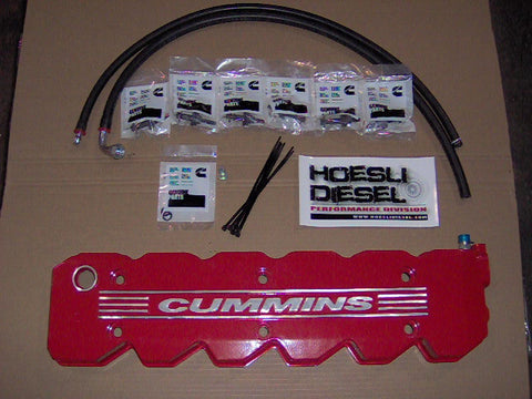 Hoesli Diesel Valve Cover Kit, 2003-2005 Cummins/Dodge (Red)